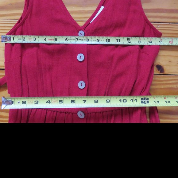 Universal Thread Red Button Down Dress Size XS BNWT - Picture 7 of 9